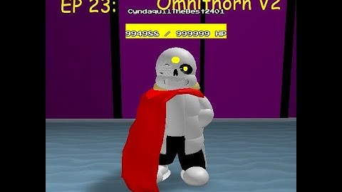 Sans Multiversal Battles - Custom Character Showcase EP 23 - Omnithorn V2