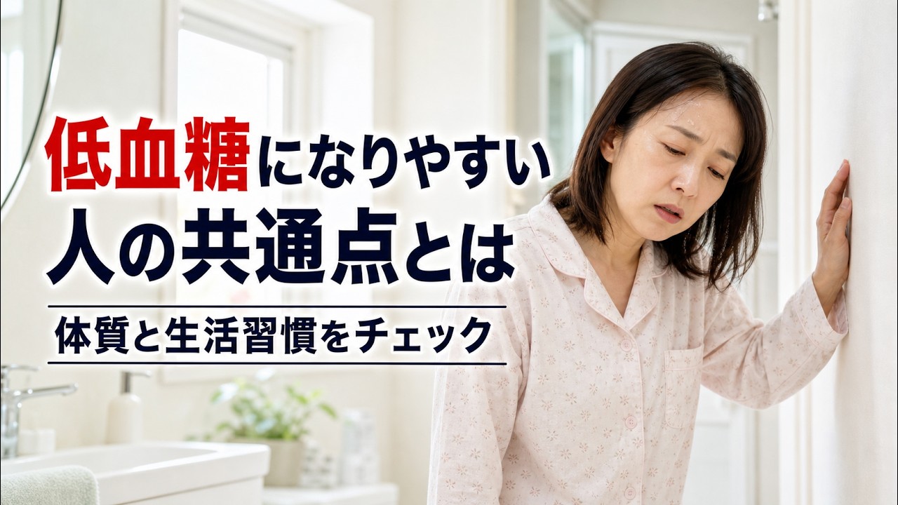 低血糖になりやすい人の特徴｜やせ型・朝食抜き・不規則な食事を確認