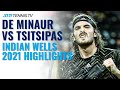 Stefanos Tsitsipas vs Alex De Minaur: Great Points & Highlights | Indian Wells 2021