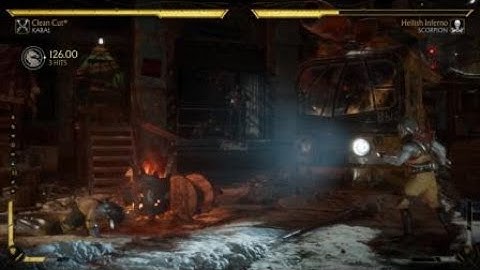 MK11 Kabal tech: B1 OS oki vs Scorpion wake-up U3