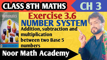 Addition subtraction and multiplication of base 5 number system|| Class 8th|| #8thclass #maths