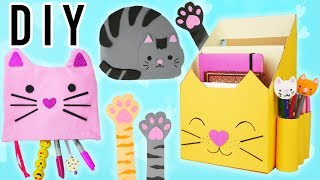 CHAT KAWAII BACK TO SCHOOL 5 IDEES DE FOURNITURES SCOLAIRES TUTO DIY