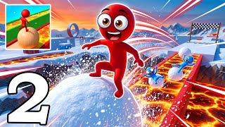 Snow Race 3D Gameplay Walkthrough Part 2 - Bigger Snowballs, Faster Wins! (Android/iOS) screenshot 4