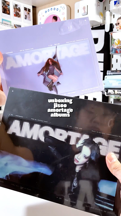 unboxing blackpink jisoo amortage solo debut albums ! 💜 #jisoo #blackpink #amortage #kpop #unboxing