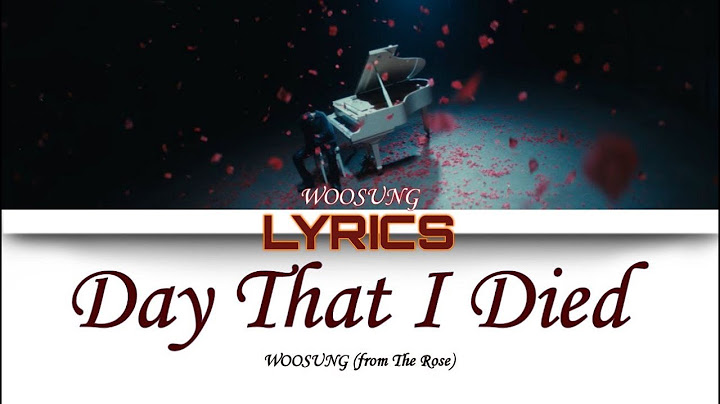WOOSUNG – Day That I Died ( LYRICS - ПЕРЕВОД НА РУССКИЙ )