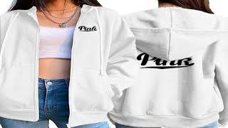 2024 New Womens Zipper Cardigan Hooded Sweatshirt Printing Outfits Fashion Casual Jogging