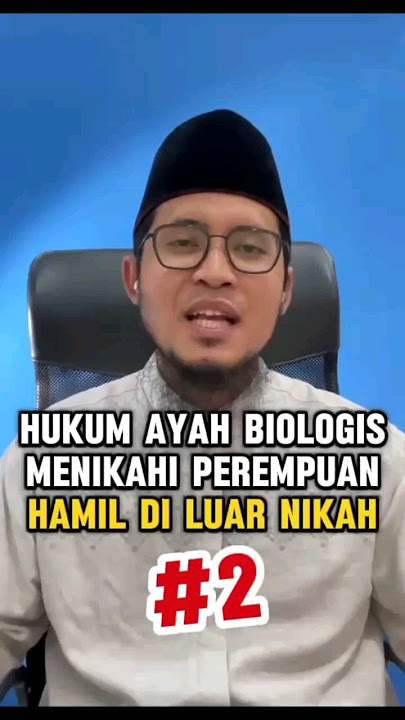 HUKUM WANITA HAMIL DILUAR NIKAH DINIKAHI AYAH BIOLOGISNYA #2‼️ #booster #shorts #dennislimchannel