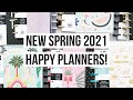 Flip Through of 6 New Happy Planners from the Spring 2021 Release! Classic and Big + Guided Journal