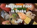 Japanese Food Tour in Osaka: Kuromon Market and AMAZING Sushi!