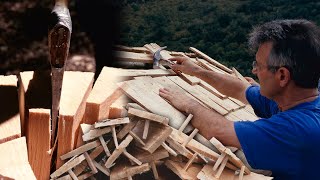 Wooden shingle roofs. Traditional construction technique | Lost Trades | Documentary film