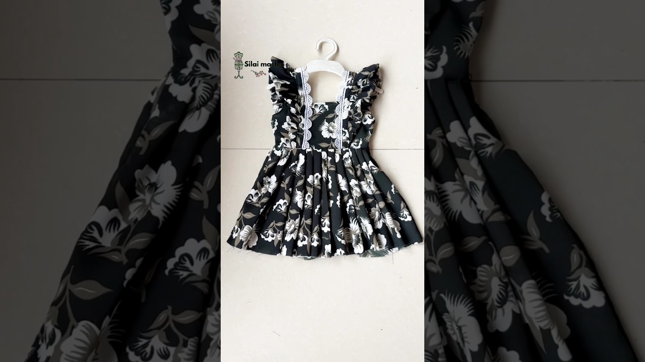 Easy Baby Frock Cutting & Stitching Tutorial | 1 Year Baby Frock with 3 Layer Frill | Step by Step