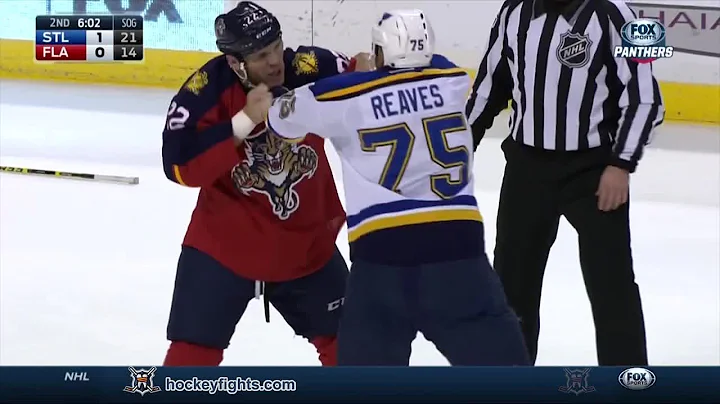 Ryan Reaves vs Shawn Thornton Feb 15, 2015