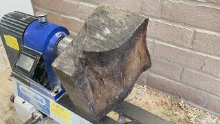 Rustic Beech Log Transformation - Wood turning