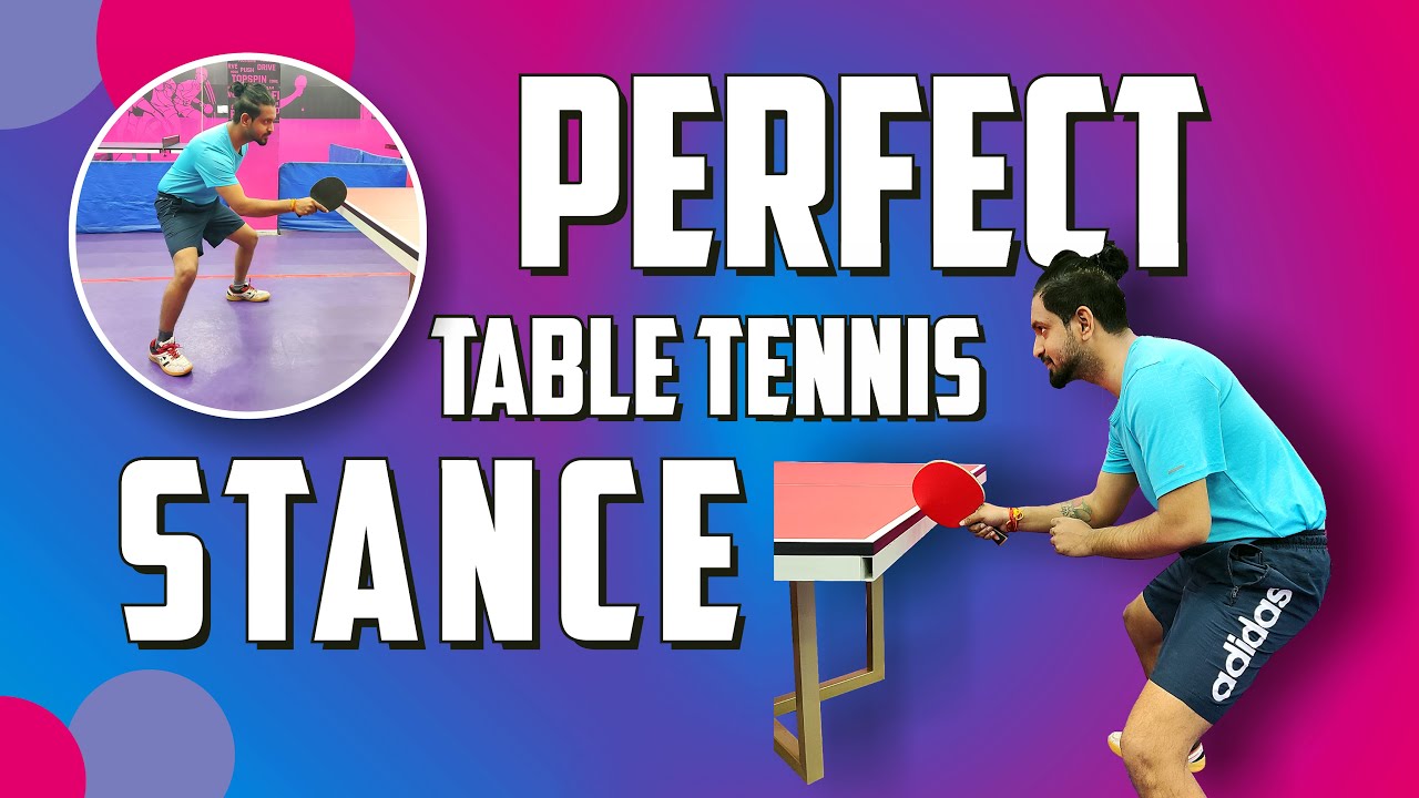 Perfect Table Tennis Stance for Asian & European Players Table Tennis