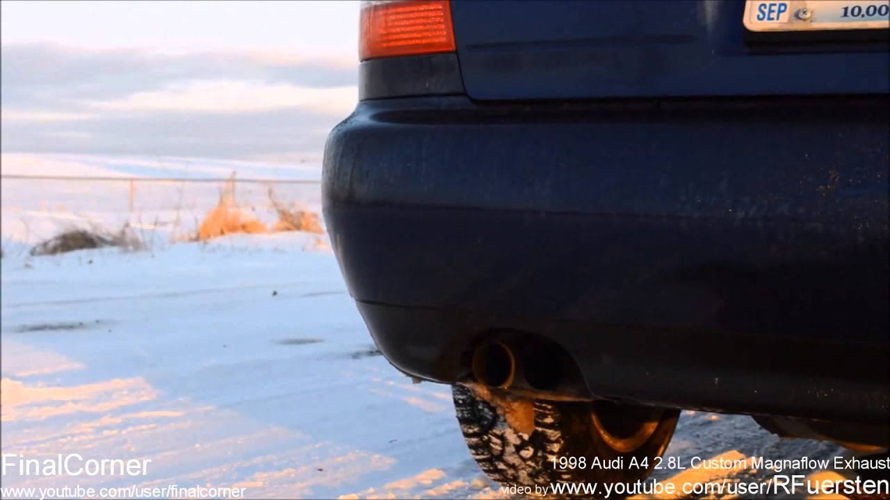 Best Audi A4 exhaust sounds in the world - YouTube