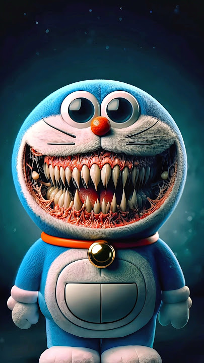 Horror version of the Doraemon characters #scary
