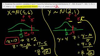 Comparing Z-scores OpenStax - Example 6.2 part c