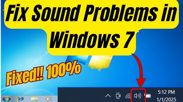 How to Fix Sound Problems in Windows 7 | how to fix windows 7 sound problem