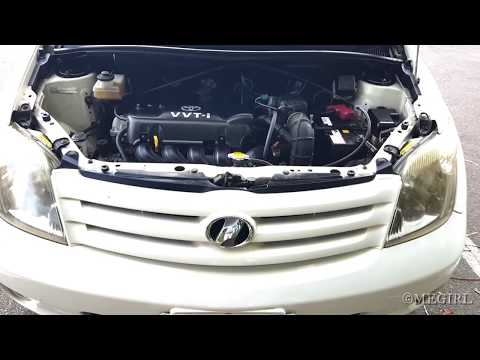 Toyota ist washer fluid, brake fluid, engine oil, power steering fluid, engine coolant