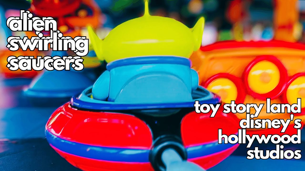 Alien Swirling Saucers POV RideAlong Toy Story Land at Disney's