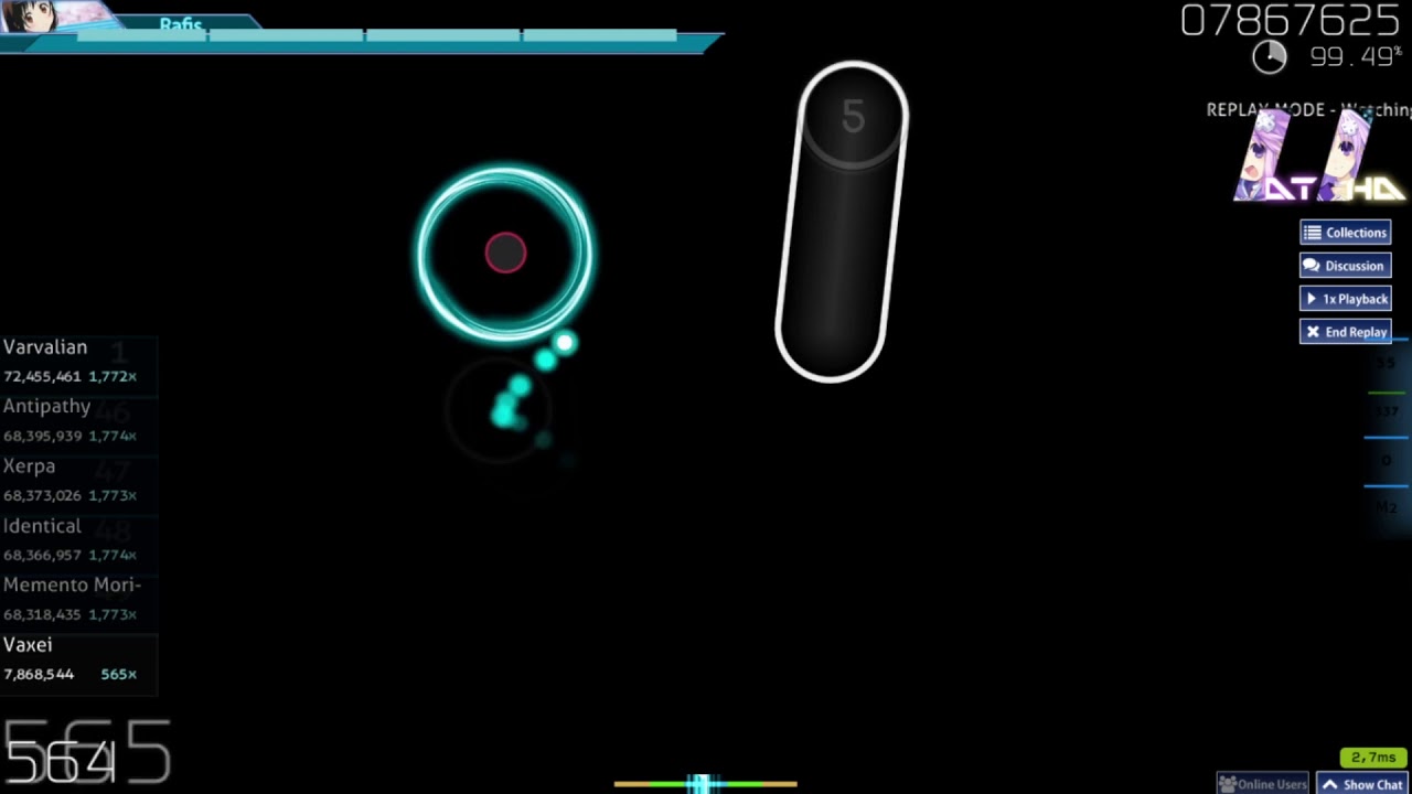 Osu! play Vaxei | 99,49% 5,75⭐Remote Control [Max Control!] +HDDT - YouTube