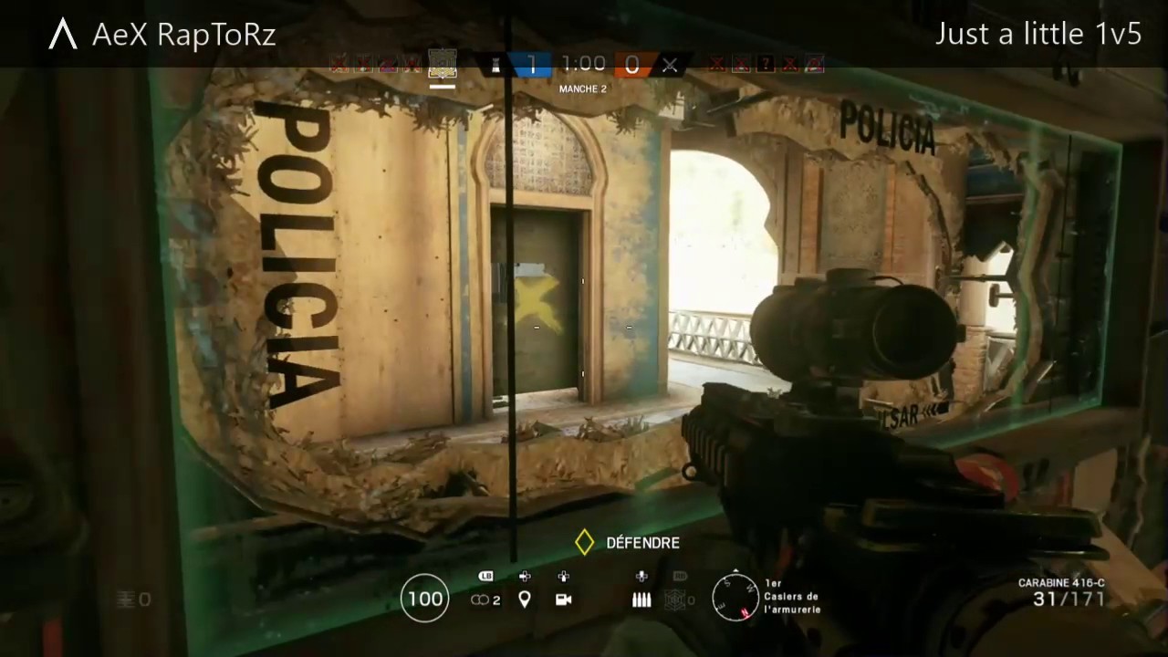 RAINBOW SIX!! Just a Little RANKED clutch 1vs4