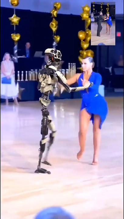 AI PS Robot - Cha Cha dance - AI PS replaced a real dancer in upconer video - not perfect but funny