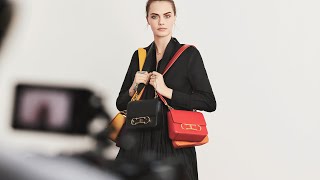 Cara Delevingne and CH Carolina Herrera's Initials Insignia carousel