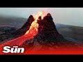 Incredible drone footage captures ERUPTING Iceland Reykjanes volcano