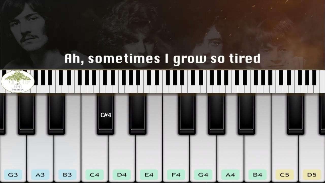 Ramble On Uncharted Keyboard Tutorial by Chandu WeGotGuru YouTube