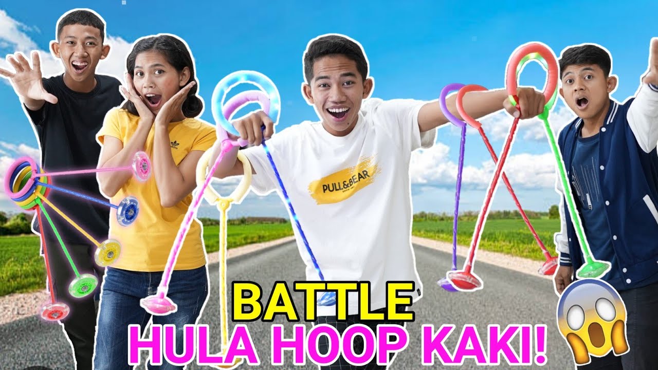 Battle Hula Hoop Kaki Warna Warni Isi Lampu Viral Challenge Mikael