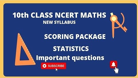 STATISTICS|MORE THAN TYPE OGIVE|Scoring Package|10th Maths|Important questions|2023