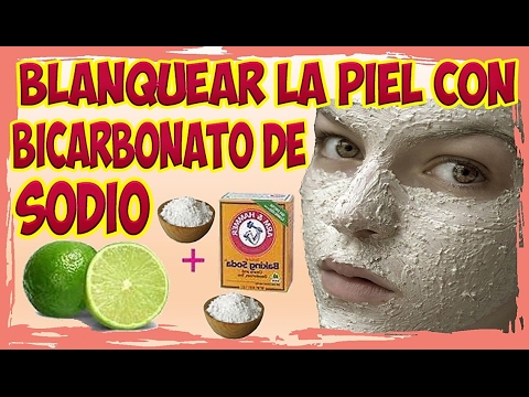como aclarar la piel con bicarbonato de sodio y limon