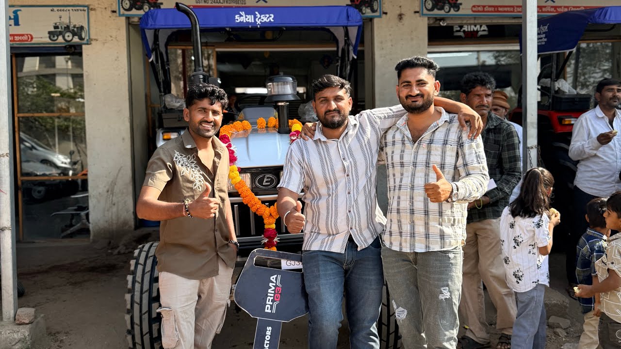 દિલીપ ભાઈ કારેથા ને આઈશર 551 50hp નુ ટ્રેક્ટર આપ્યું 