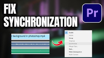 HOW TO FIX GREYED OUT SYNCHRONIZATION IN PREMIERE PRO