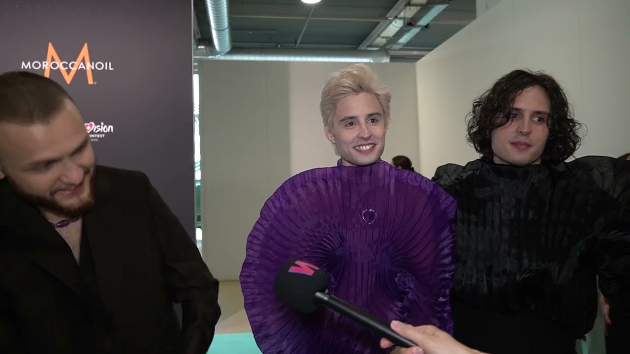 🇺🇦 Циферблат (Украина) на церемонии открытия «Евровидения-2025: Бирюзовая дорожка» | Интервью