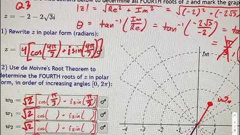 SM3.12.55 — Finding Fourth Roots of Complex Numbers with de Moivre