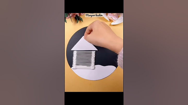 Craft ideas || making snowman ⛄️ & house 🏠 with cotton buds || best ideas