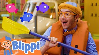 Blippi's Rainbow Boat Song! | Learn Colors | Blippi Educational Videos For Kids