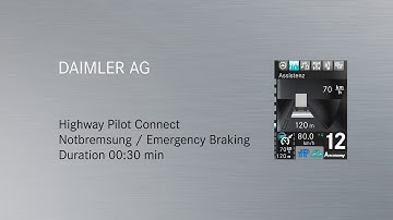 Daimler Trucks bringt seine Lkw ins Internet - Emergency Braking