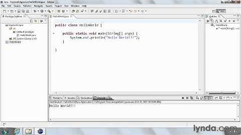 3-2. Exploring the Eclipse IDE java essential training