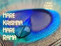 Hare krishna hare rama   mahamantra  1 hour daily krisna bhakti meditation song  calming music