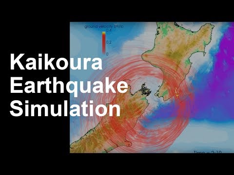 M7.8 Kaikoura Earthquake computer simulation