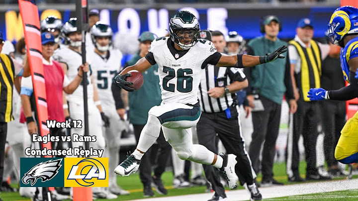 Eagles vs Rams Condensed Replay | Week 12