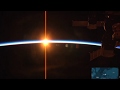 Atardecer en la estación espacial internacional (velocidad 8x)