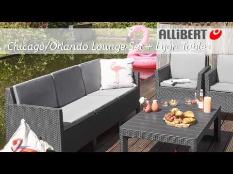 Allibert Chicago Lounge Set Met Lyon Table Assembly Video Youtube