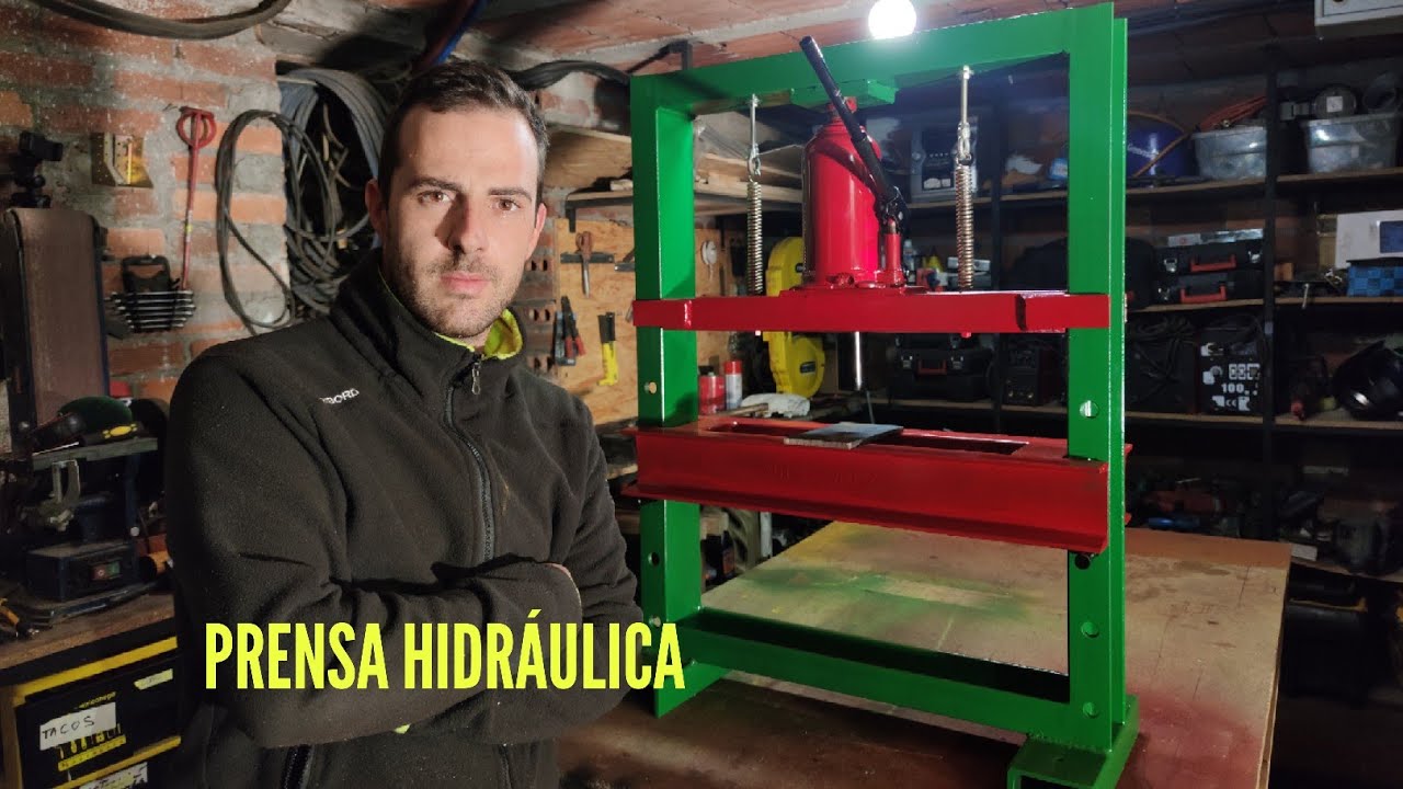 HACER PRENSA HIDRÁULICA CASERA MULTIUSOS PASO A PASO / homemade hydraulic  press 