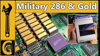 Military 286 Intel CPU / Gold Bars &amp; IIT Coprocessor Unpacking - Most Beautiful 286 Board!