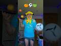 Super Cool Juggling Trick with Apple x Orange x Football ep.6 😎 #shorts #amazing #skills tukoh taka