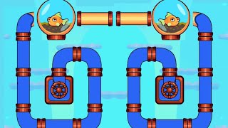 save the fish / pull the pin level 3584 - 3602 android game save fish pull the pin / mobile game